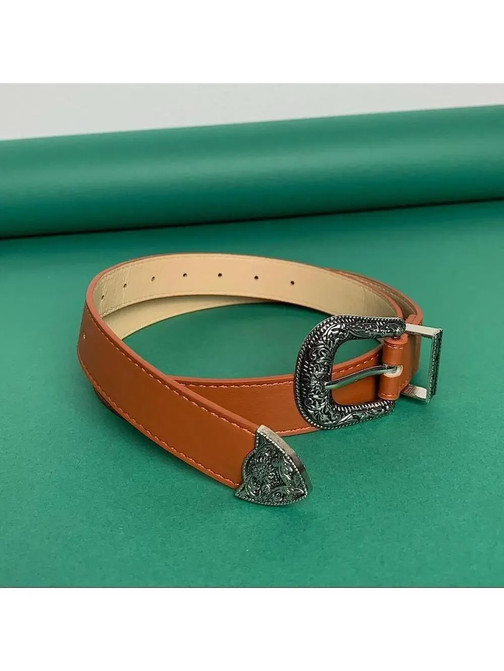 Vintage Brown Western Belt